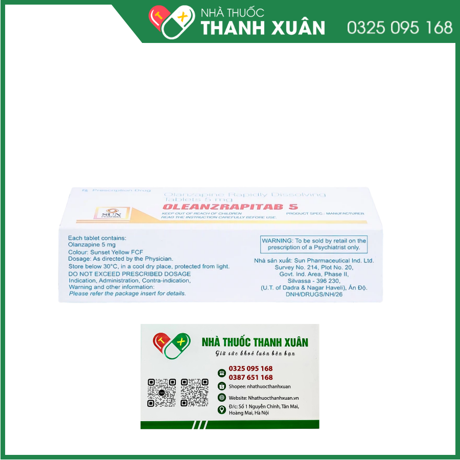 Oleanzrapitab 5 điều trị tâm thần phân liệt
